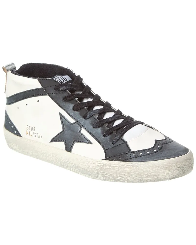 Golden Goose Mid Star Leather Sneaker White