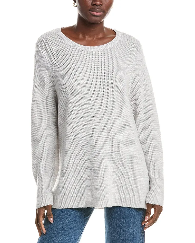 Eileen Fisher Wool Pullover White
