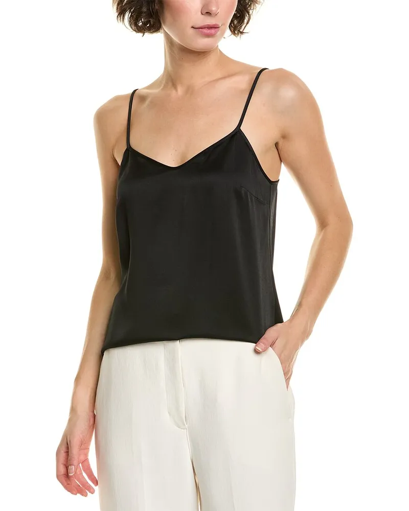 Michael Kors Satin Charm Cami Shirt Black