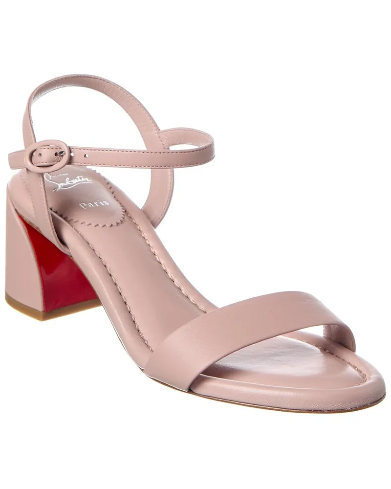 Christian Louboutin Miss Jane 55 Leather Sandal Nocolor