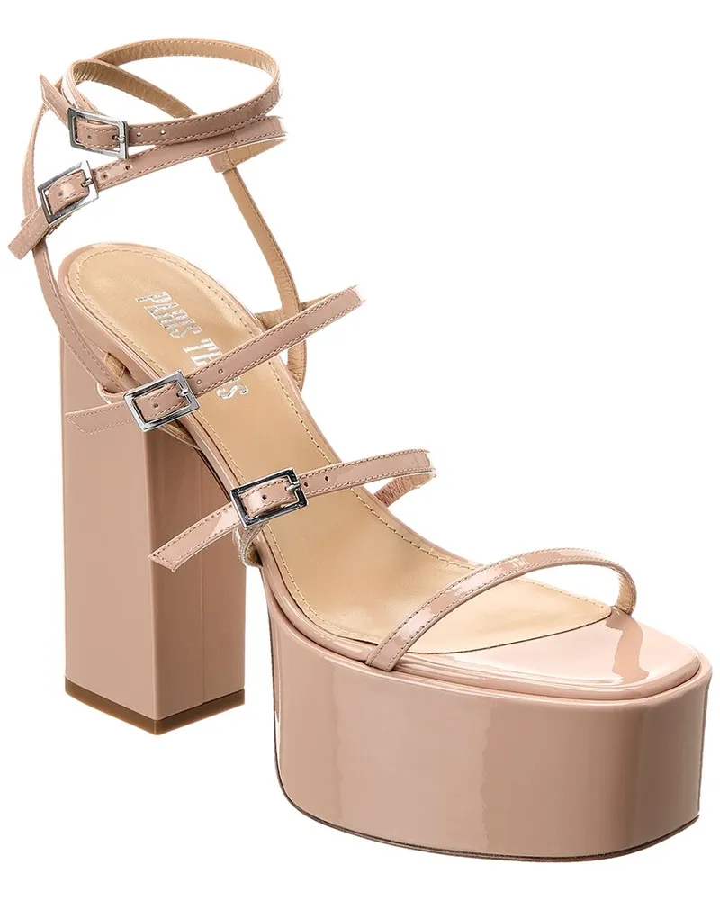 Paris Texas Jessica Patent Platform Sandal Pink