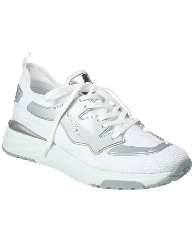 Ferragamo Pocket Sneaker White