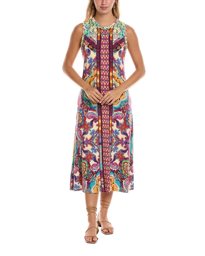Johnny Was The Janie Favorite Knit Tank Dress Pink
