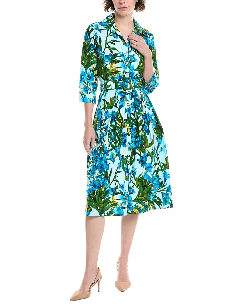 Samantha Sung Audrey #1 Shirtdress Blue