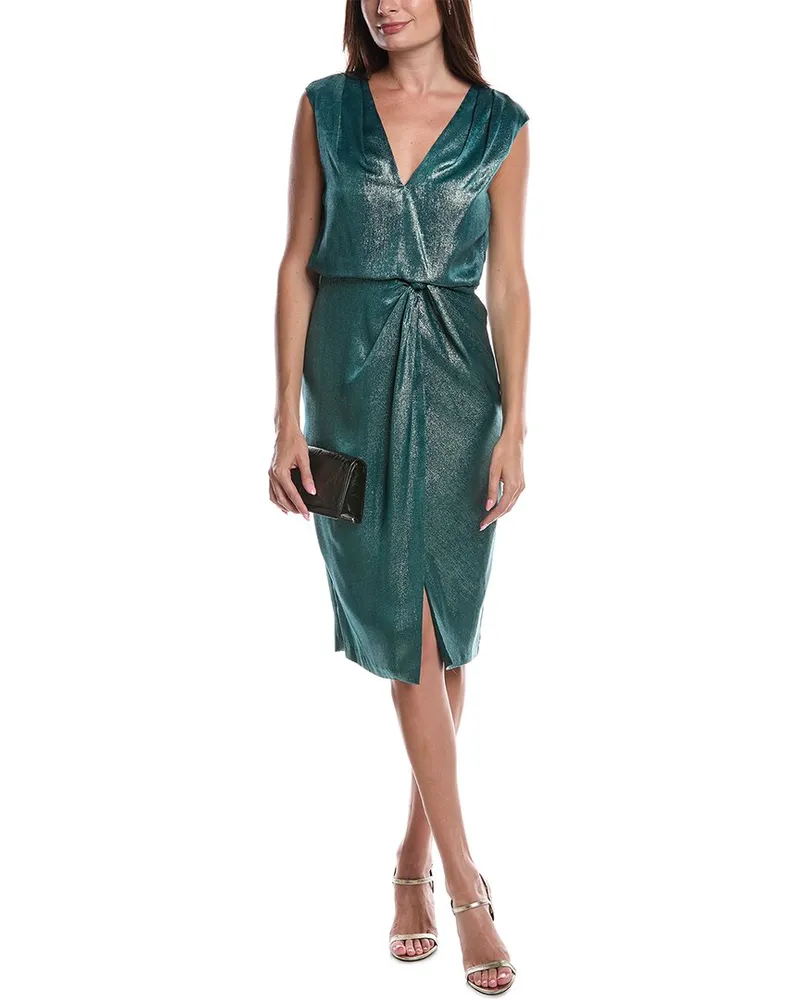 Adrianna Papell Midi Dress Green