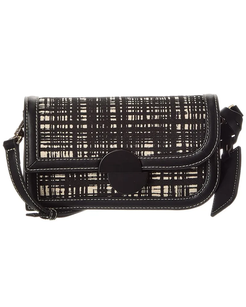 Jason Wu Orbit Canvas & Leather Sling Bag Black