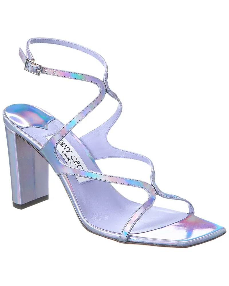 Jimmy Choo Azie 85 Leather Sandal Purple