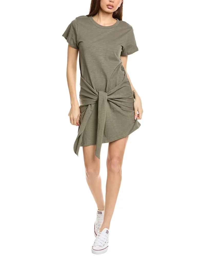 LnA Clothing Charlie Tie Waist T-Shirt Green