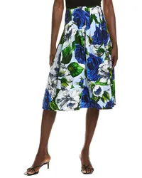 Samantha Sung Zelda Midi Skirt Blue