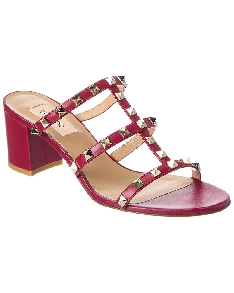 Valentino Garavani Rockstud Caged 60 Leather Sandal Nocolor