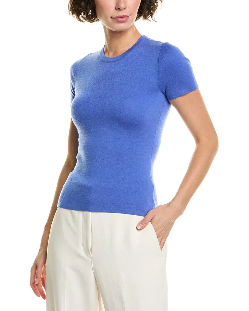Michael Kors Cashmere T-Shirt Blue