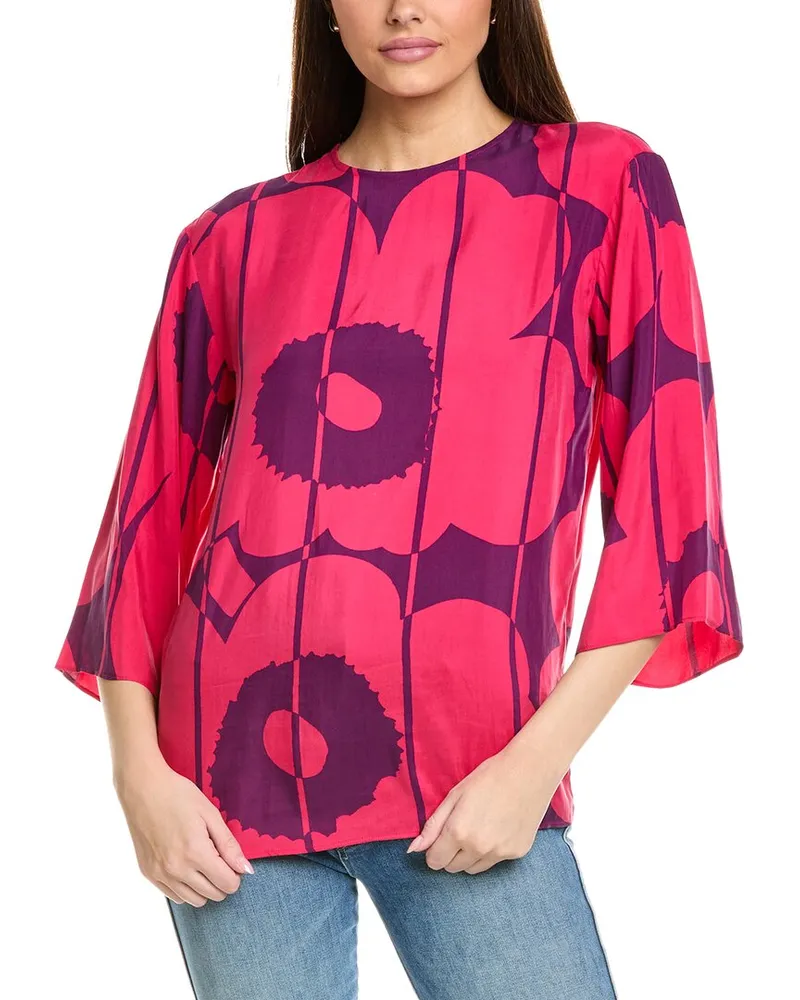 Marimekko Oaja Vesi Unikko Top Pink