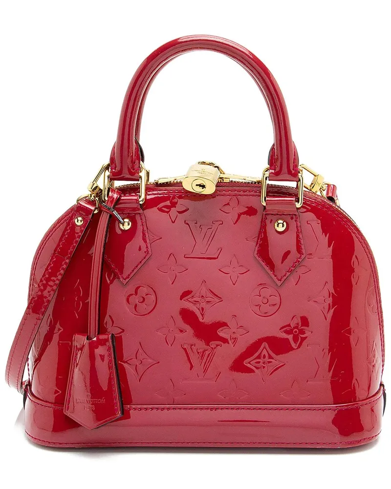 Louis Vuitton Red Monogram Vernis Alma BB (Authentic Pre-Loved Nocolor