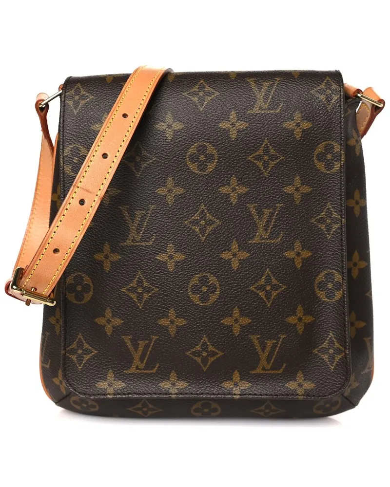 Louis Vuitton Brown Monogram Coated Canvas Musette Salsa Short Strap (Authentic Pre-Loved Nocolor
