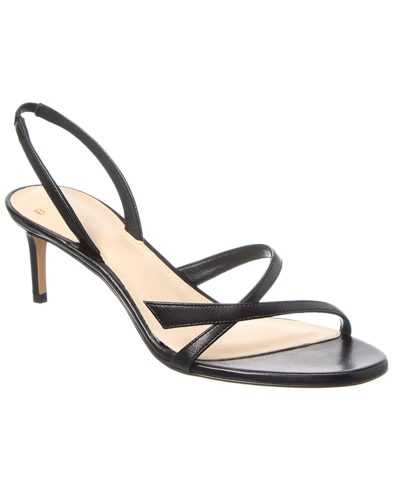 Alexandre Birman Tita 60 Leather Slingback Sandal Black