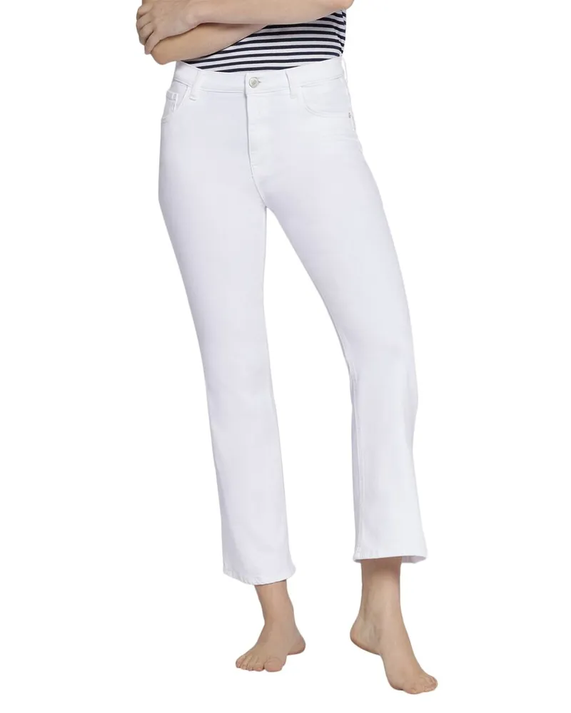 Current/Elliot The Boulevard Crop Boot Optic White Crop Boot Jean Nocolor