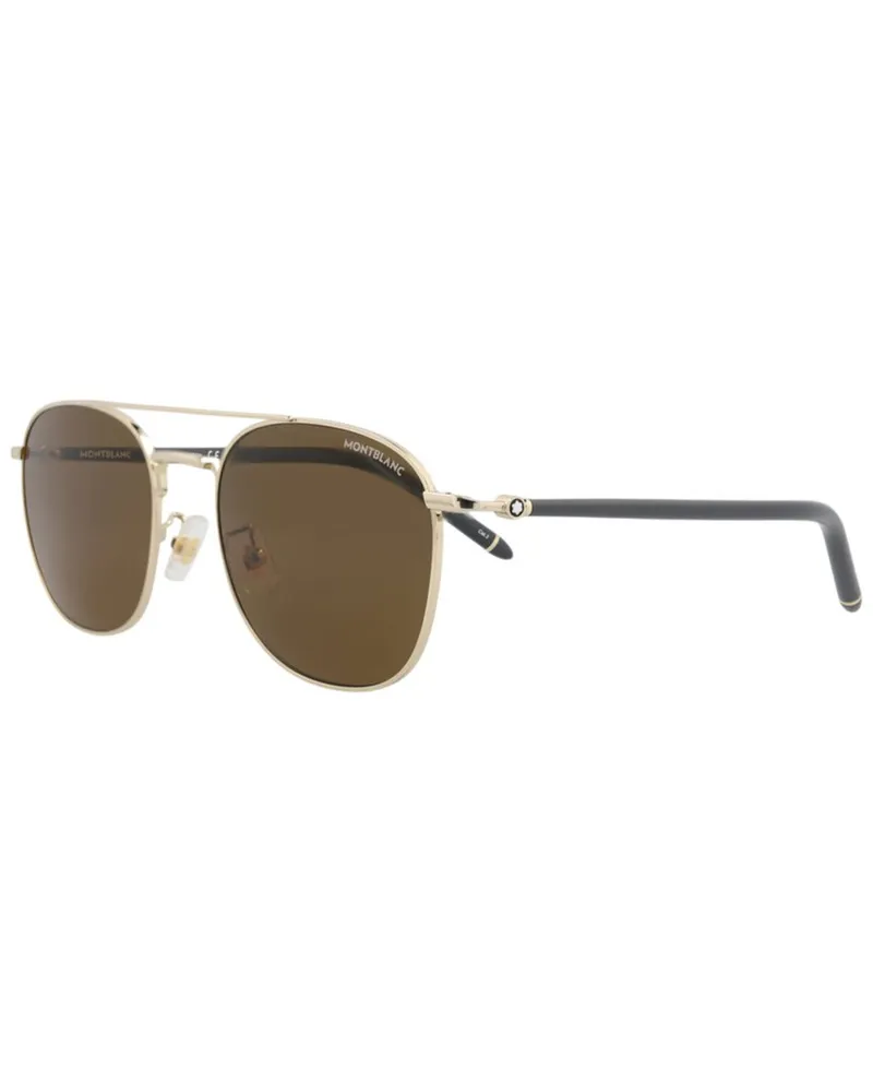 Montblanc Men's MB0271S 56mm Sunglasses Gold
