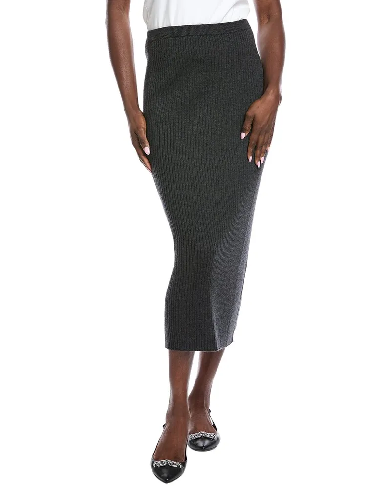 Eileen Fisher Wool Pencil Skirt Nocolor