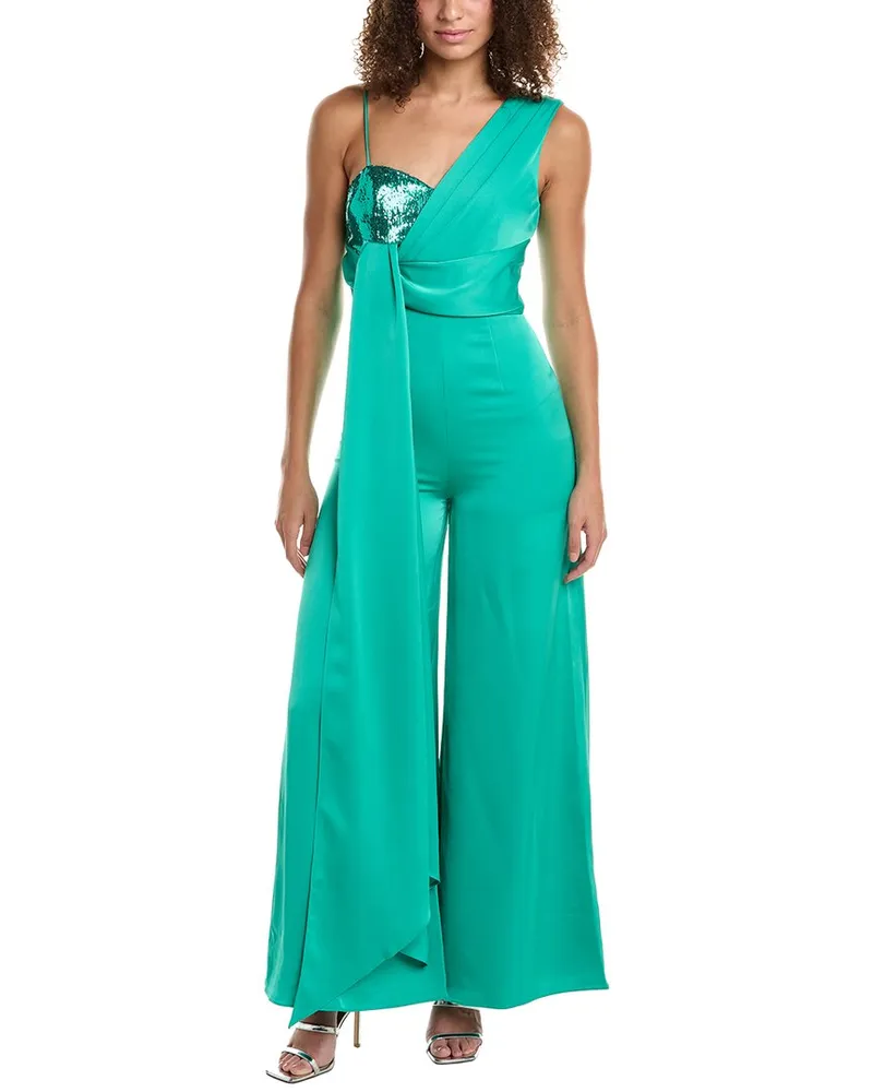 Halston Khi Jumpsuit Green
