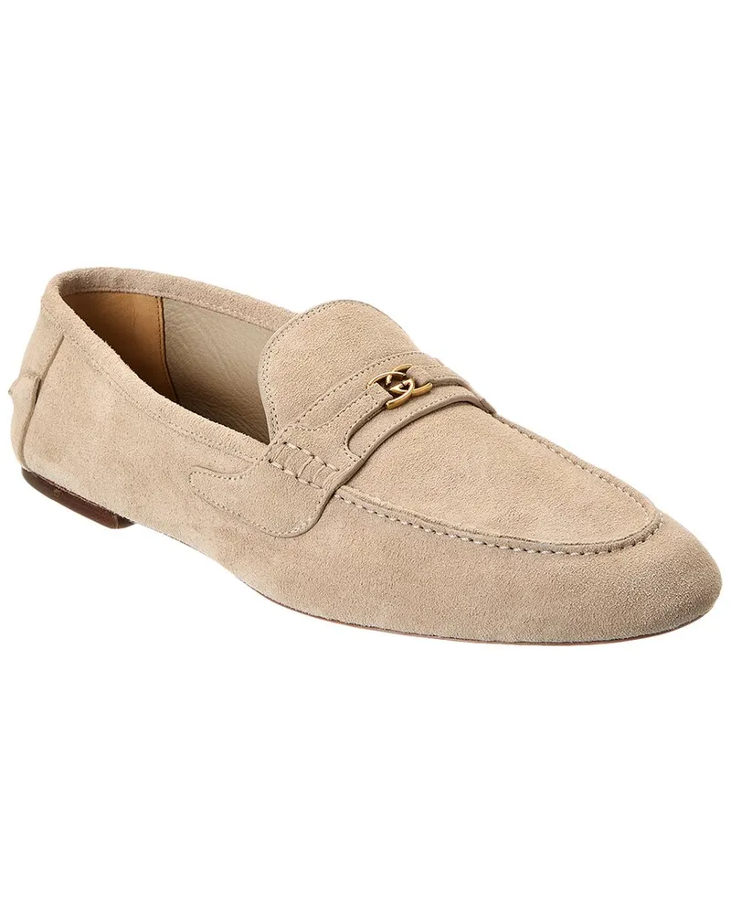 Gucci Interlocking G Suede Loafer Nocolor