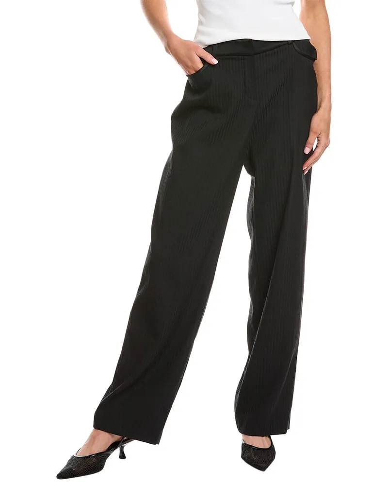 ba&sh Skad Wool-Blend Pant Black