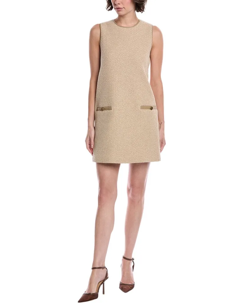 Rag & Bone Frances Italian Tweed Mini Dress Beige