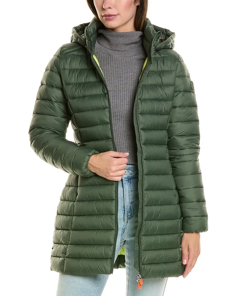 Save The Duck Carol Coat Green