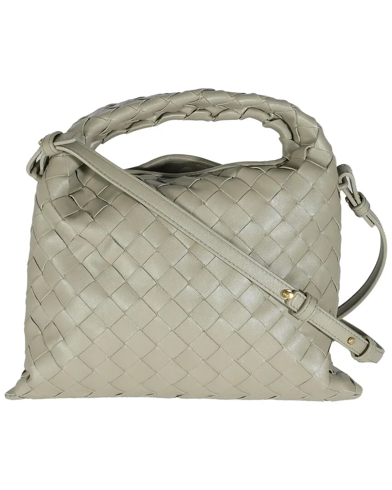 Bottega Veneta Gray Leather \Mini Hop Hobo (Authentic Pre-Loved Nocolor