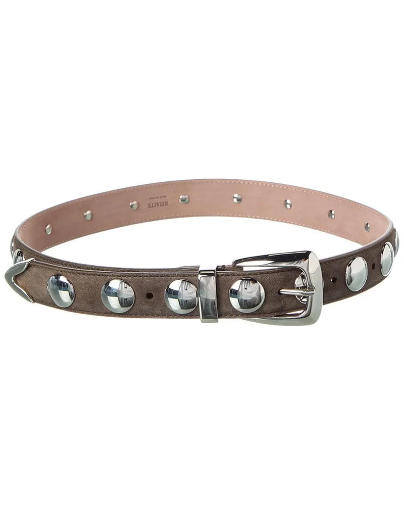 KHAITE Benny Suede Belt Nocolor