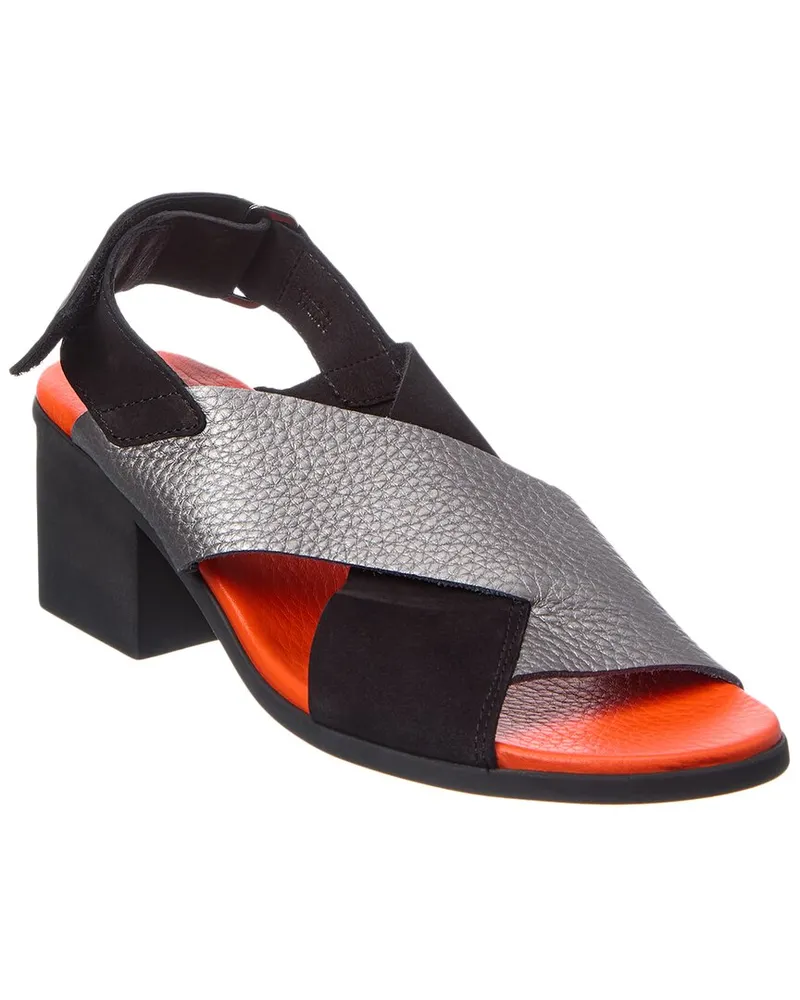 Arche Vayest Leather & Suede Sandal Black