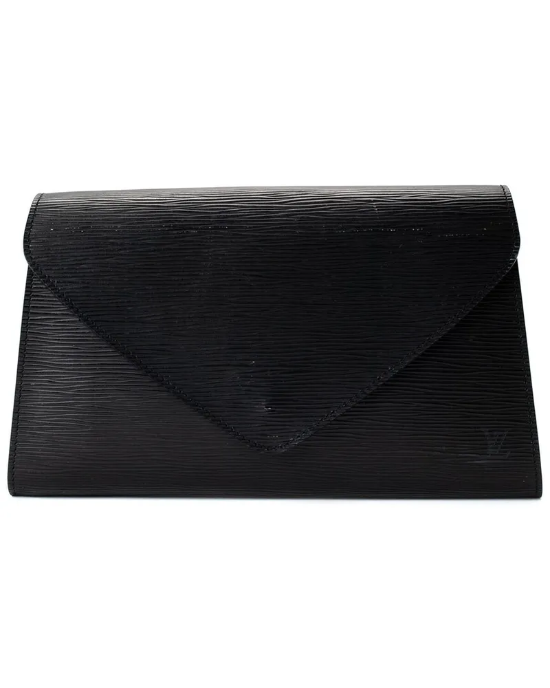 Louis Vuitton Black Epi Leather Clutch (Authentic Pre-Loved Nocolor