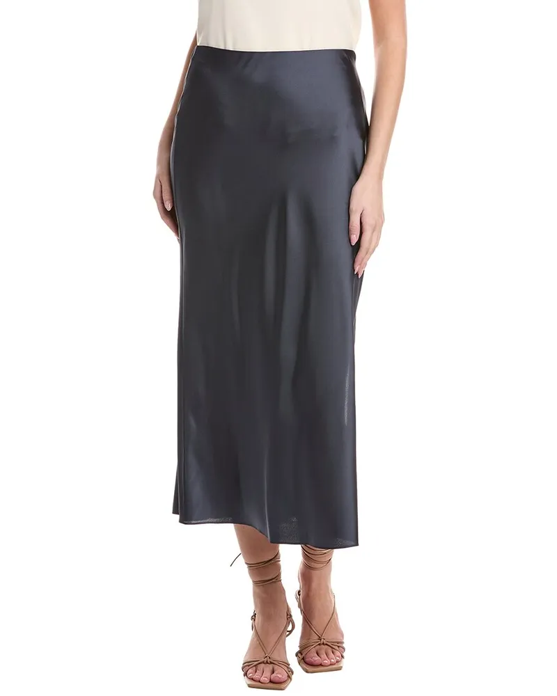 Vince Side Slip Maxi Skirt Blue