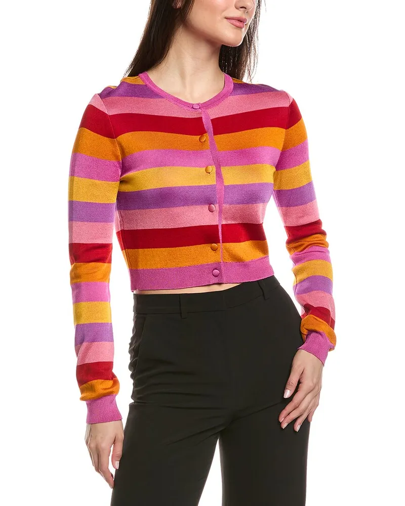 Carolina Herrera New York Bracelet Sleeve Cardigan Nocolor