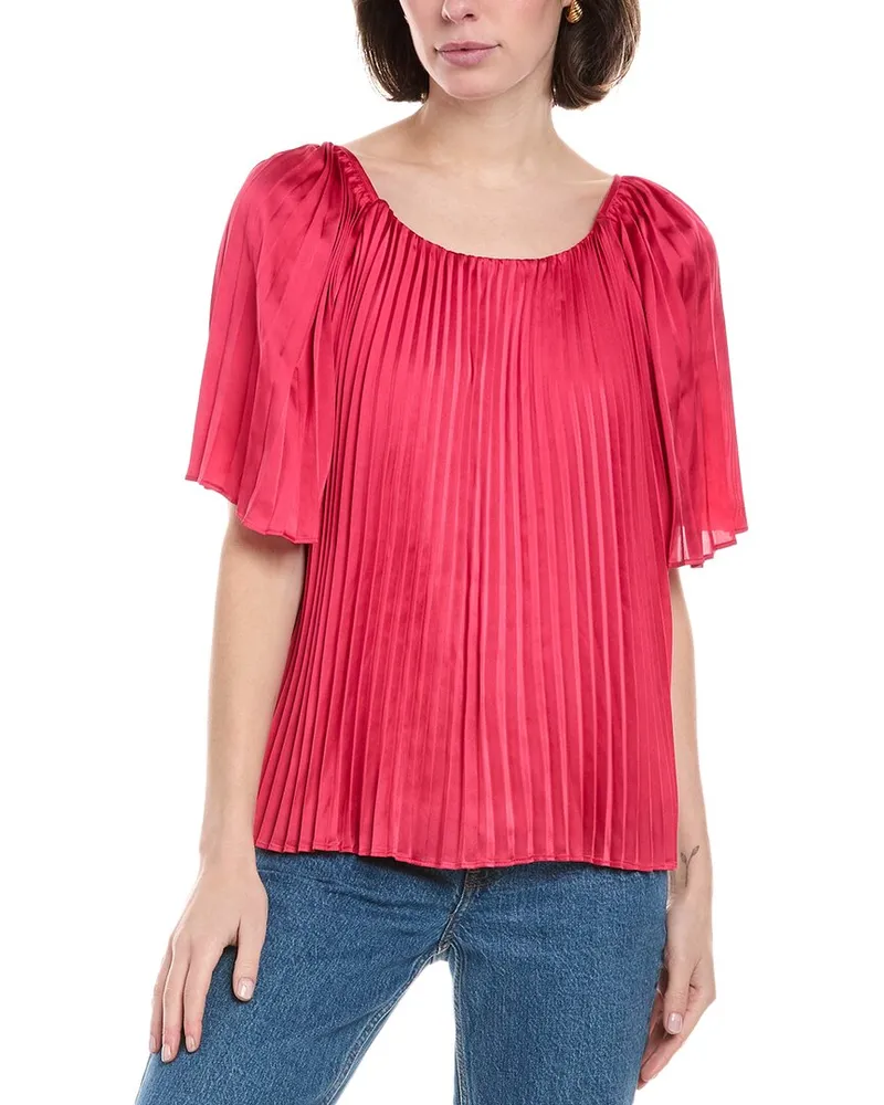 Johnny Was Georginna Pleated Blouse Ink