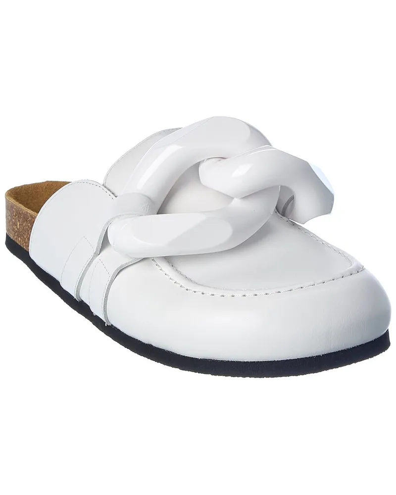 J.W.Anderson Chain Leather Mule White