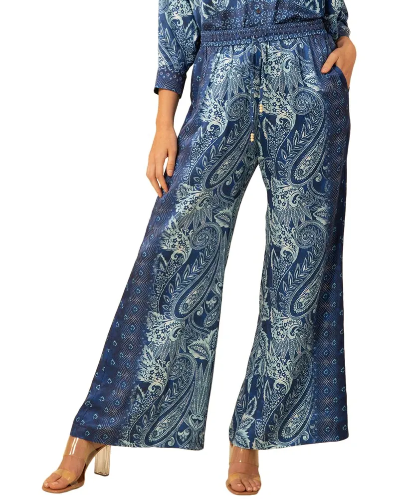 Hale Bob Winter Silk-Blend Pant Nocolor