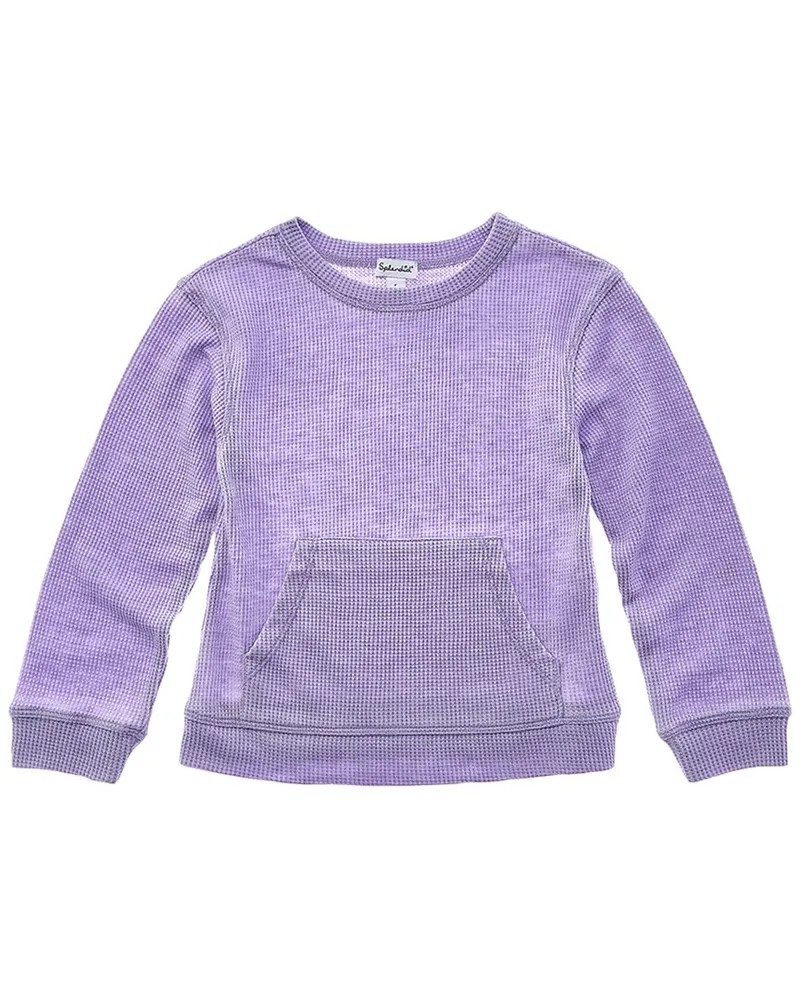 Splendid Thermal Sweatshirt Purple