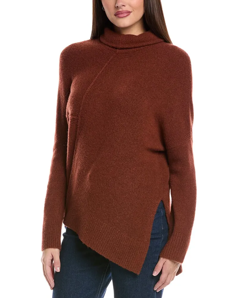 AllSaints Lock Roll Neck Wool-Blend Sweater Orange