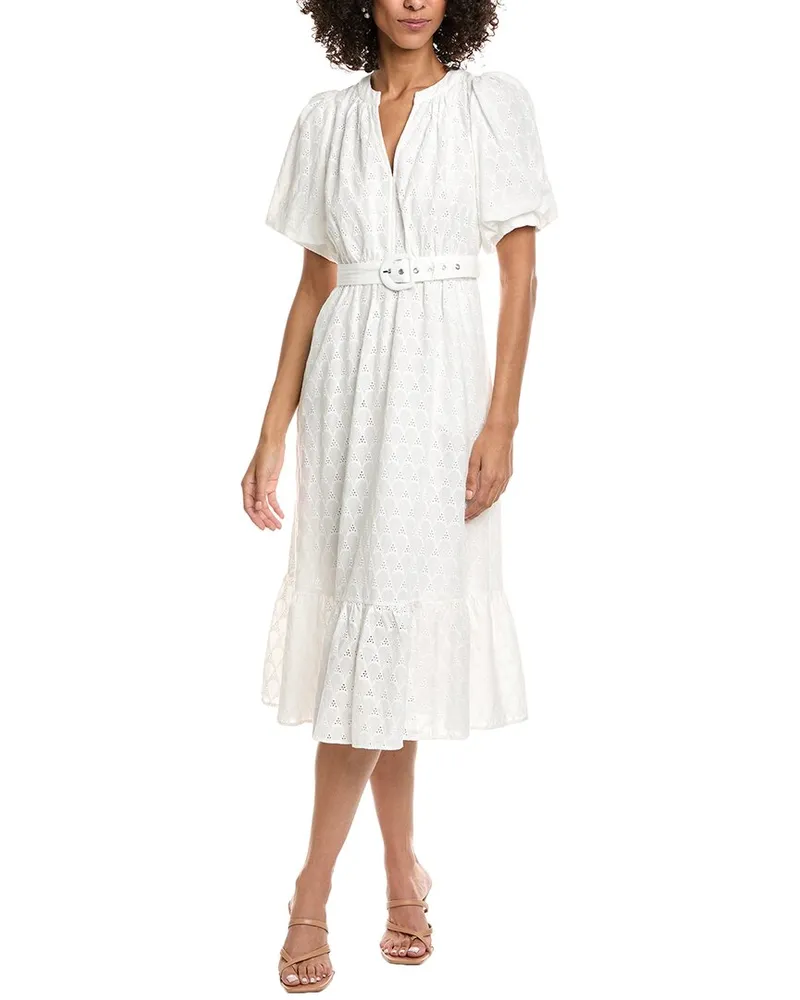 Diane von Furstenberg Polina Midi Dress White