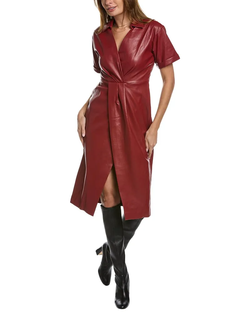 Elie Tahari Midi Dress Red