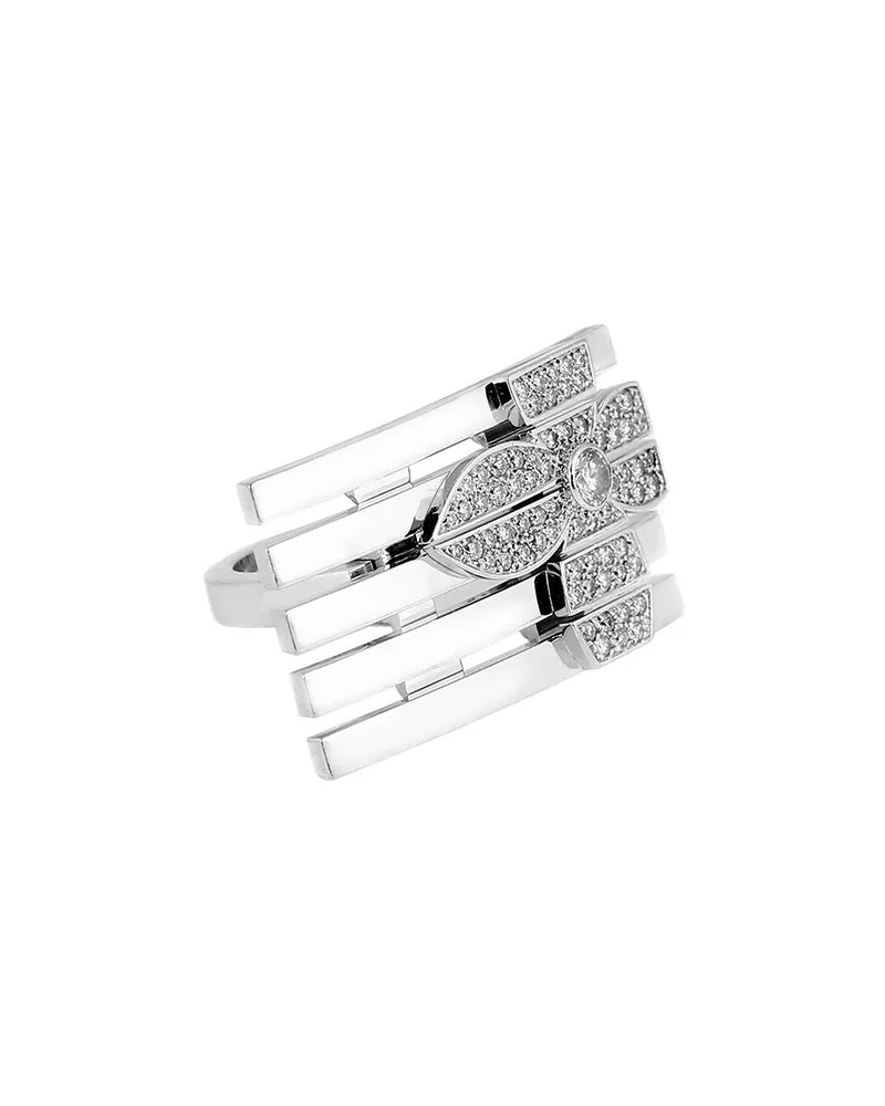 Louis Vuitton 18K 1.00 ct. tw. Diamond Flower Cocktail Ring (Authentic Pre-Loved Nocolor