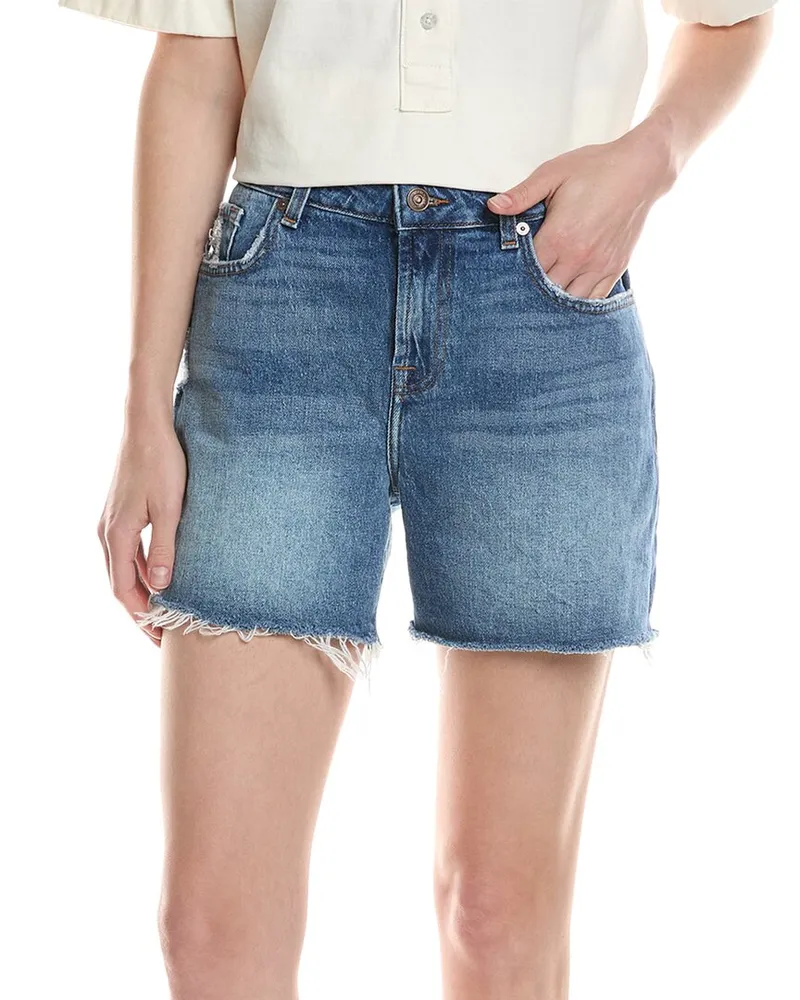 7 for all mankind Monroe Long Weekend Short Blue