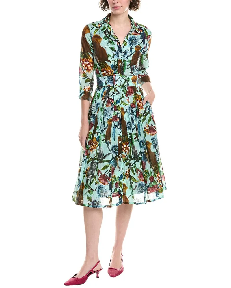 Samantha Sung Audrey 4 Shirtdress Blue