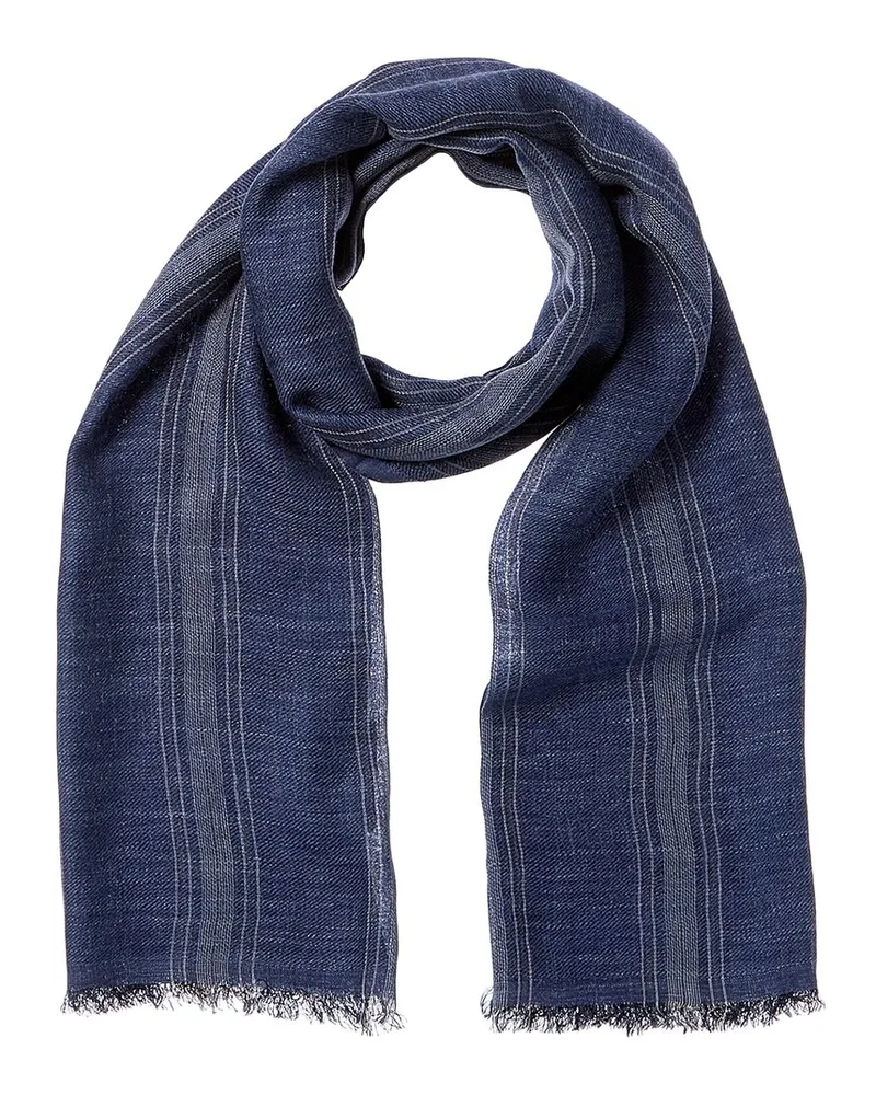 Brunello Cucinelli Silk & Linen-Blend Scarf Nocolor