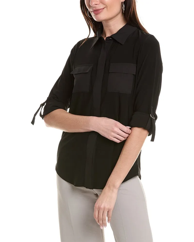 Anne Klein Convertible Utility Top Black