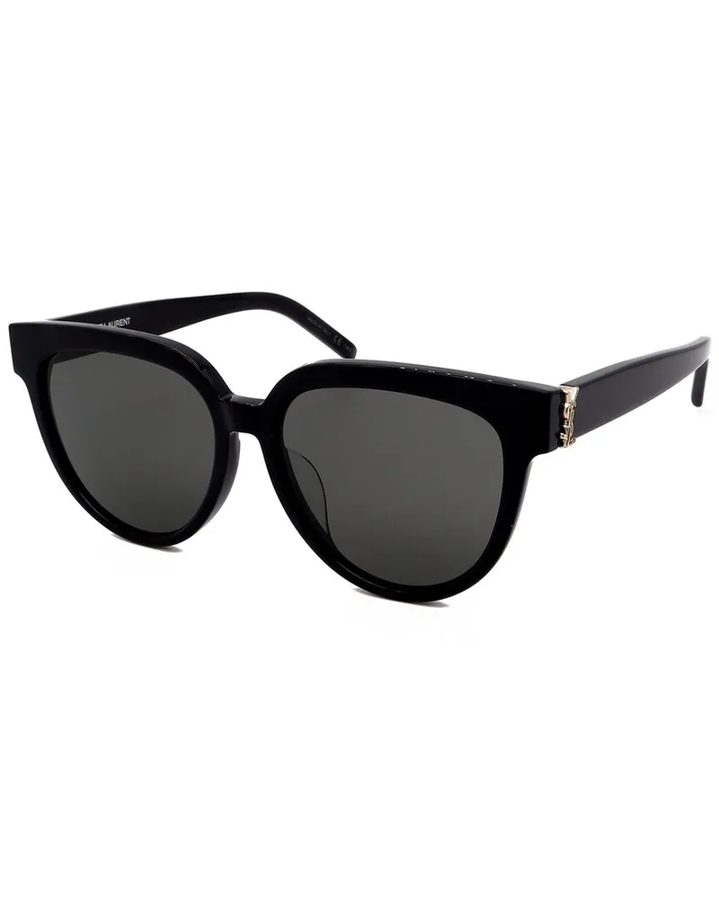Saint Laurent Women's SLM28F 55mm Sunglasses Black