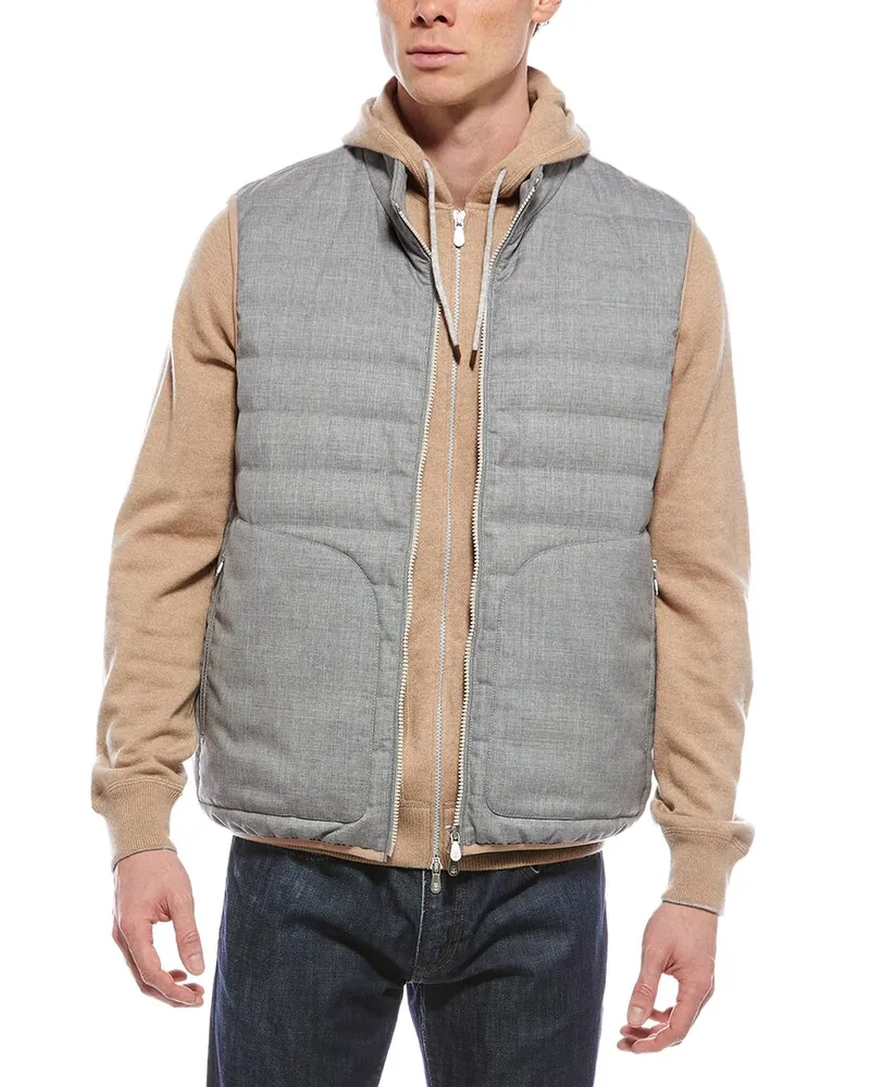 Brunello Cucinelli Wool Vest Nocolor