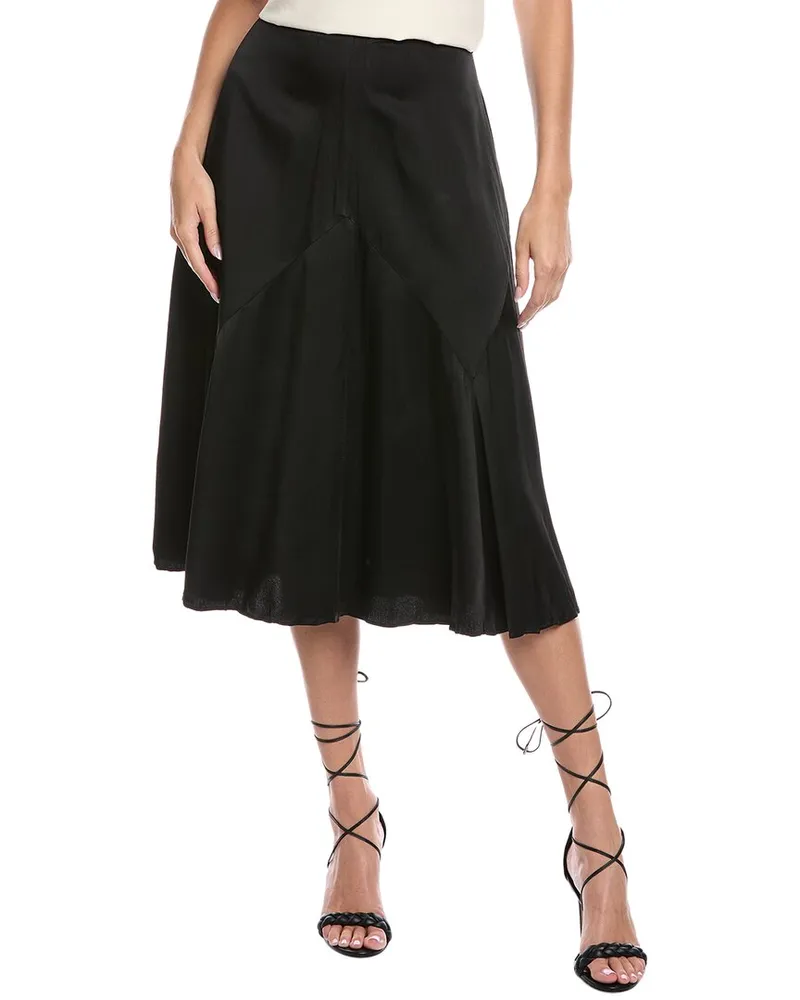 Michael Kors Crushed Dance A-Line Skirt Black