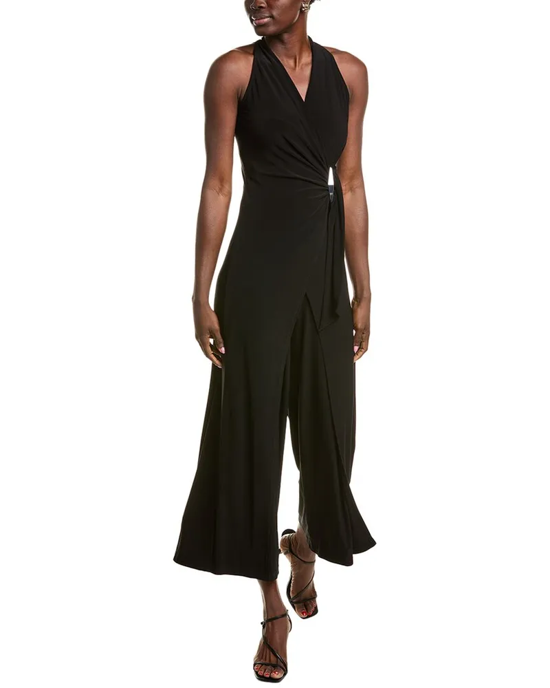 Joseph Ribkoff Draped Front Jumpsuit Black