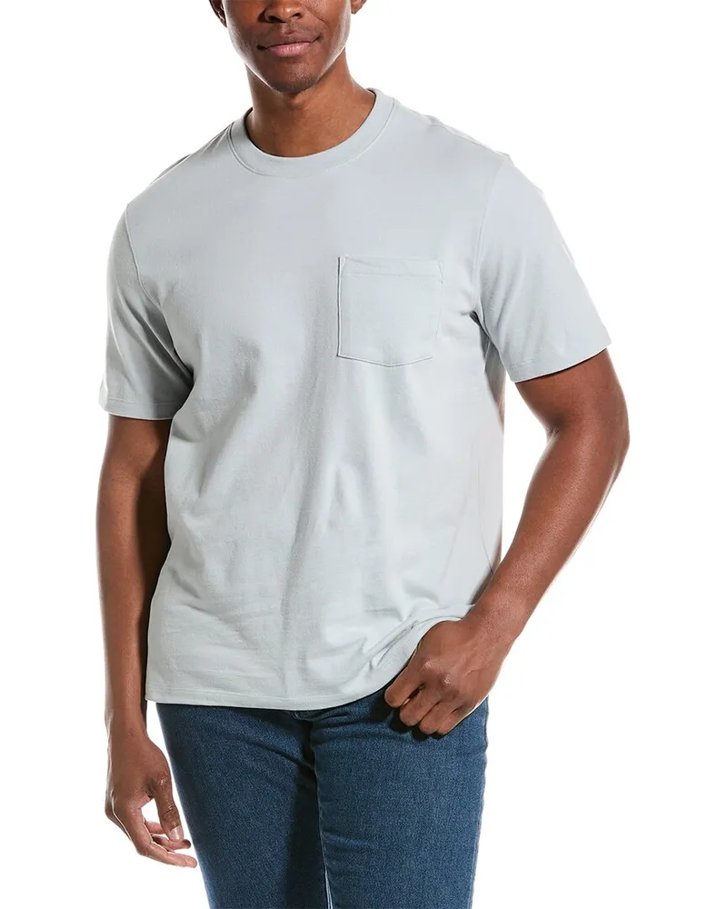 Vince Sueded Jersey Pocket T-Shirt White
